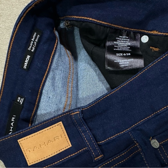 Tahari Sharon roll cuff jeans SIZE 6 - Picture 6 of 8